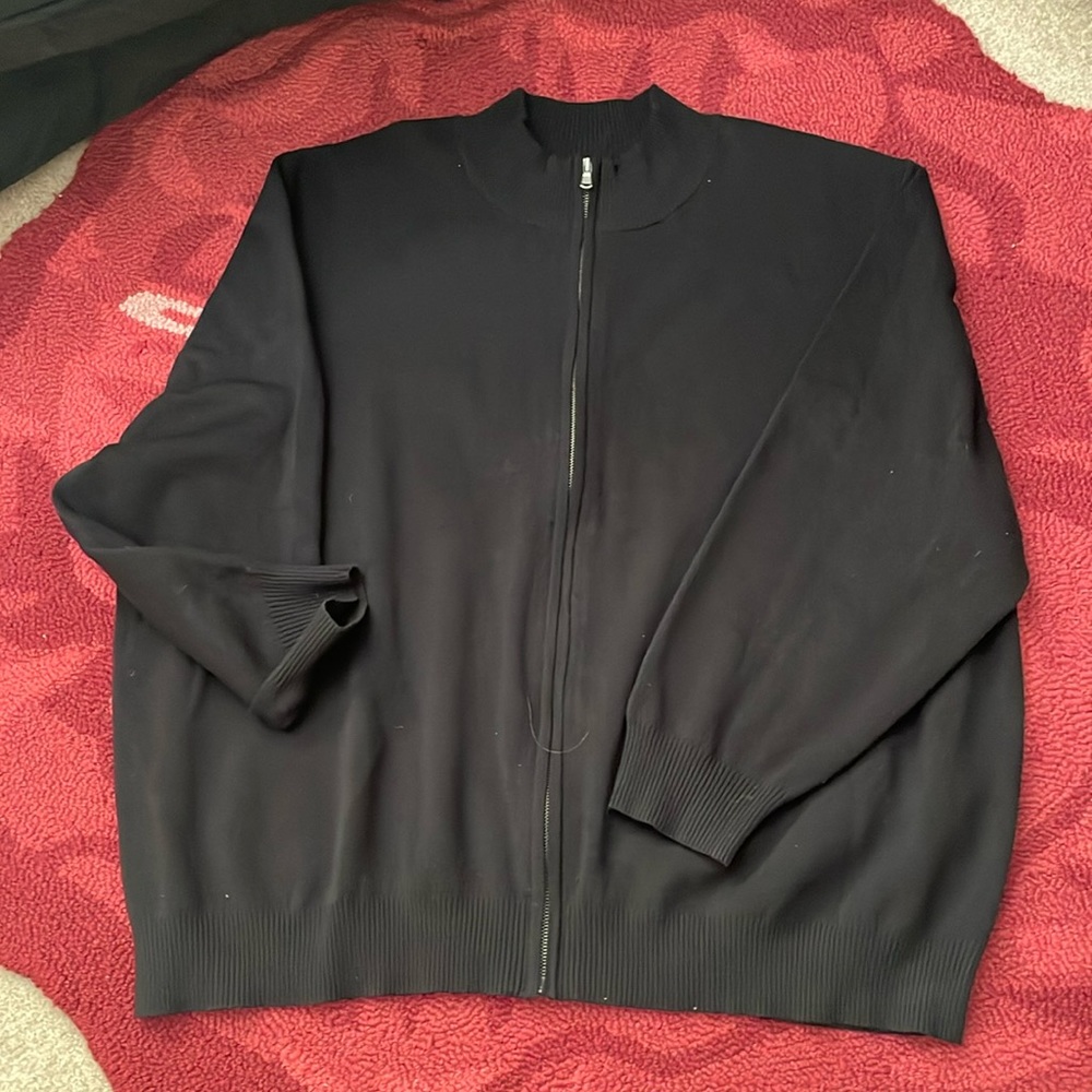 Lands end zip front sweater 4xl 58-60